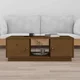 vidaXL Klubska mizica medeno rjava 100x50x35 cm trdna borovina
