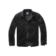 Corduroy classic long-sleeved shirt black