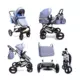 Kolica za bebe BBO Matrix - Plava, 2u1 multifunkcionalna dečija kolica
