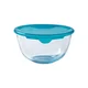 Glass bowl with lid, made of heat-resistant glass, Prep&Store, 21 cm