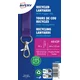 Avery Zweckform trakovi za identifikacijske kartice 4842P. Material 100 % rPET (reciklirana plastika), barva vijolična, velikost 15 x 440 mm.
