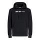JACK & JONES Majica črna / bela