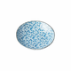 Plavo-bijeli keramički duboki tanjur MIJ Daisy, O 21 cm