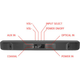 MICROLAB Microlab Onebar04 LED Bluetooth speaker soundbar 2x20W, AUX, Optical, Coaxial, Daljinski, black
