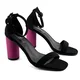 Mona Shoes Ženske sandale, Crne