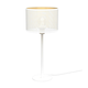 Stona lampa LOFT SHADE 1xE27/60W/230V, prečnik 25 cm, bela/zlatna