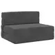 Sofa na razvlačenje Tamnosiva 100 x 80 x 60 cm Tkanina