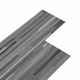 Vidaxl Samolepilne PVC talne plošče 5,21 m2 2 mm črtasto sive barve