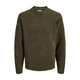 JACK & JONES Pulover JJESOHO OLLIE pikčasto rjava