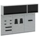 vidaXL vidaXL 5-delna omara za orodje in set pegboard na steni, črna kovina, (22048518)