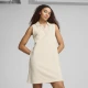 Womens Puma ESS ELEVATED Relaxed Structured Sleeveless Dress, White, Size L, Women