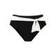 LASCANA Bikini hlačke črna / bela