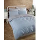 Lessentiel Maison Set posteljine Solid, 200x220 cm, plavo-siva