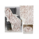 sarcia.eu Mramorna belo-rjava mikroflisna pregrinjalo/deka, mehka plišasta odeja, sherpa 220-230 g/m 150x200 cm