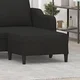 shumee vidaXL Tabure za noge, črne barve, 70x55x41 cm, oblazinjen s tkanino