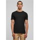 Eco-friendly fitted stretch T-shirt in black