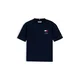 TOMMY HILFIGER Majica mornarska/ognjeno rdeča/bela