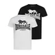 Lonsdale Mens t-shirt regular fit double pack