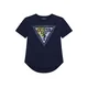 GUESS Majica temno modra / limona / zelena / off-bela