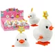 slomart LEAN TOYS Skačuči piščanec, bel, z zvezdico, bel
