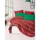 Lessentiel Maison Komplet posteljine Holly, 200x220 cm, Crveno-zelena