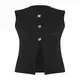Trendyol Curve Ženska bluza Tbbss25Af00121, Crna