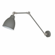 ITALUX MB-HN5011-1-GR | Sonny Italux zidna svjetiljka 1x E27 sivo, krom