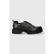 Kožne cipele HUGO Denzel za muškarce, boja: siva, 50512707