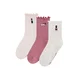 Abercrombie & Fitch Nogavice bež / magenta / rosé / črna