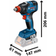 BOSCH Aku rotacioni udarni odvrtač GDX 18V-200/ SOLO u kartonskoj kutiji