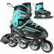 Nils Extreme Roller Skates NH18190 2in1 Black/Blue (34-38)