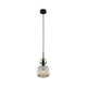 Luster na sajli SOPHIA 1xE14/10W/230V crna/zelena/zadimljena bež