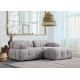 Atelier del Sofa Ugaona garnitura Petite, 190x160 cm, Svetlosiva