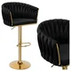 EH Barski stol Cofton Gold Black Velvet
