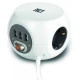ACT AC2410 napajalna kocka 3x 220V / 3x USB A 3m bela