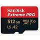 SanDisk Extreme Pro micro SDXC spominska kartica, 512 GB + adapter