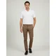Elit Muške pantalone od kepera Premium Slim Fit, Smeđe