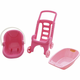 Set pribora za lutke Polesie - Pink line 3 u 1