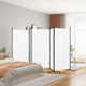 vidaXL Paravan 5-delni bel 433x180 cm blago