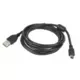 Gembird 1.8m USB 2.0 A/mini-USB USB cable USB A Mini-USB B Black