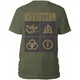 Led Zeppelin Gold Symbols & Black Squares XL
