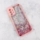 Maska Frame Glitter za Samsung A325F Galaxy A32 4G roze
