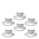 Sigma Set šoljica za kafu QRD2518-B, 6 komada, 140 ml, Beli