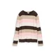 TOM TAILOR Pulover svetlo rjava/temno rjava/roza/bela