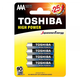 TOSHIBA Alkalna Baterija HIGH POWER, LR03, BP, Pakovanje od 4