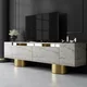 HANAH HOME TV polica Bohem Travertine Gold