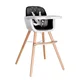 KikkaBoo hranilica Woody 2in1 black (KKB10130)