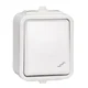 Schneider Electric Nadometno stikalo za stopnice, IP44, bela cedra