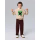 Sinsay - Crewneck duks sa pamukom Minecraft - BEŽ