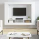 Vidaxl vidaXL TV omarica bela 152x22x113 cm material na osnovi lesa